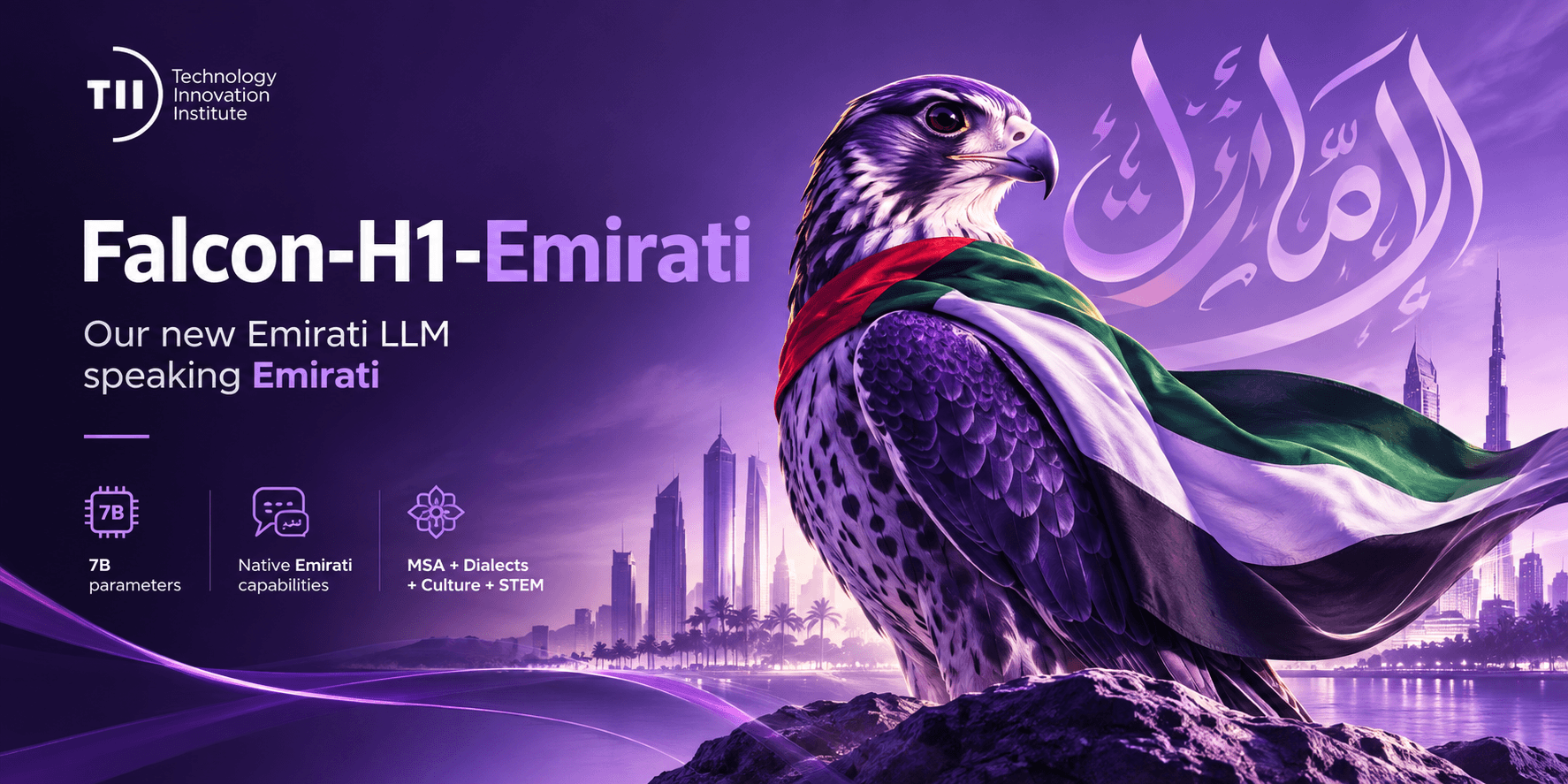 Falcon-Emirati duyuruldu: Bir LLM lehçeyi, kültürü ve nüansı öğreniyor