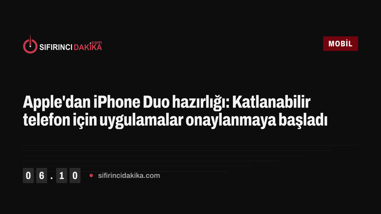 Apple'dan iPhone Duo hazırlığı: Katlanabilir telefon için uygulamalar onaylanmaya başladı