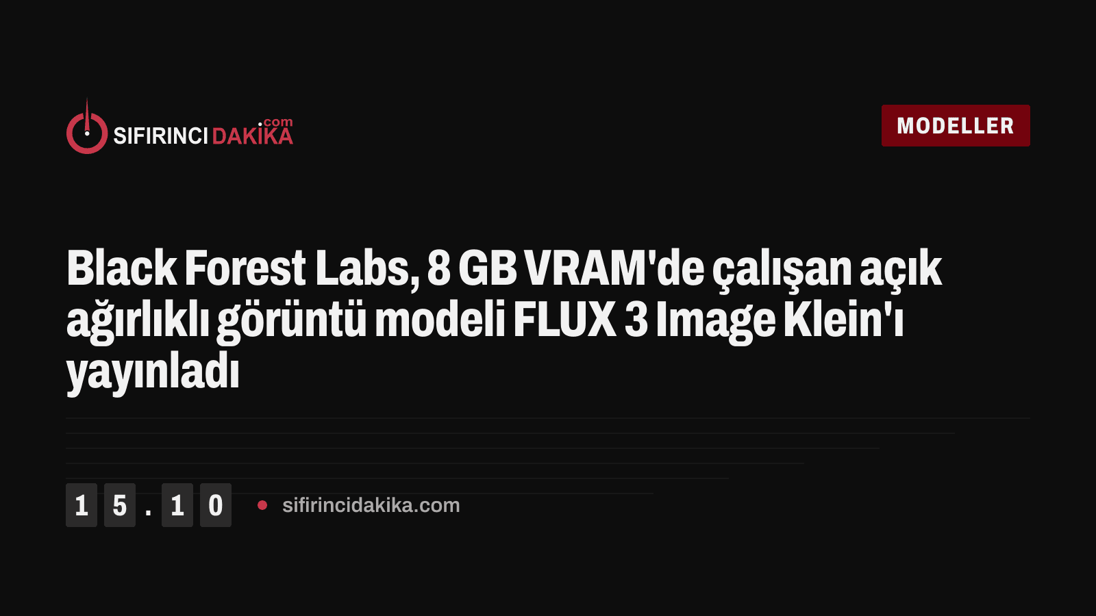 Black Forest Labs, 8 GB VRAM'de çalışan açık ağırlıklı görüntü modeli FLUX 3 Image Klein'ı yayınladı