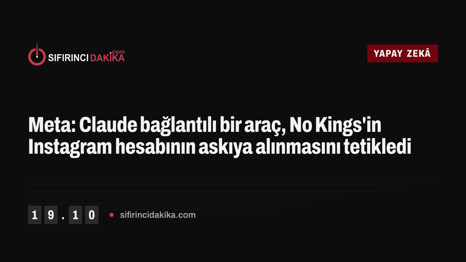Meta: Claude bağlantılı bir araç, No Kings'in Instagram hesabının askıya alınmasını tetikledi