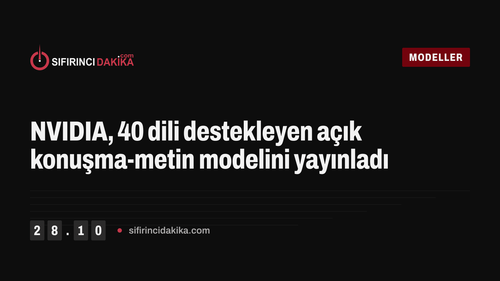 NVIDIA, 40 dili destekleyen açık konuşma-metin modelini yayınladı
