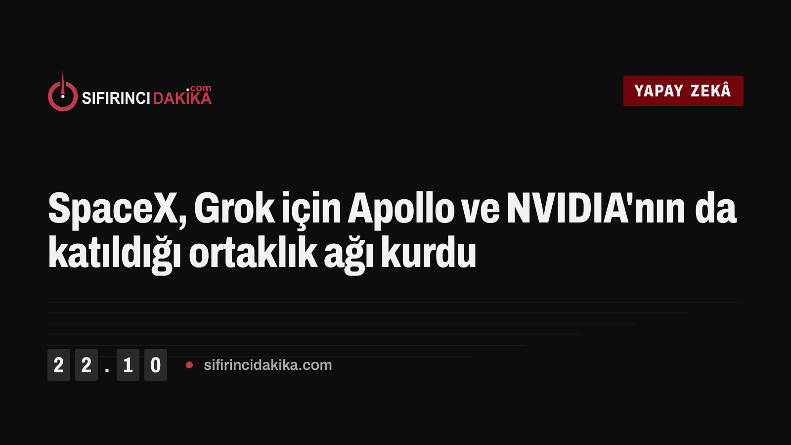 SpaceX, Grok için Apollo ve NVIDIA'nın da katıldığı ortaklık ağı kurdu