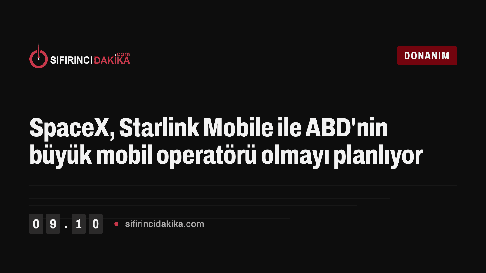 SpaceX, Starlink Mobile ile ABD'nin büyük mobil operatörü olmayı planlıyor