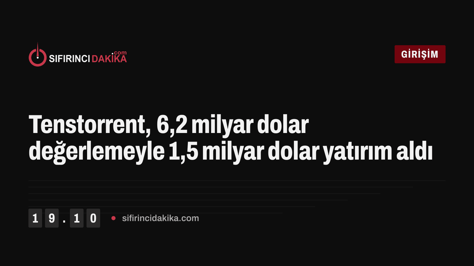 Tenstorrent, 6,2 milyar dolar değerlemeyle 1,5 milyar dolar yatırım aldı