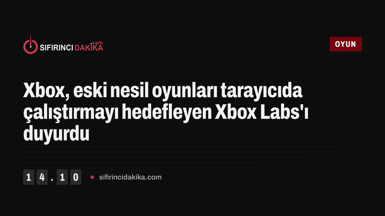Xbox, eski nesil oyunları tarayıcıda çalıştırmayı hedefleyen Xbox Labs'ı duyurdu